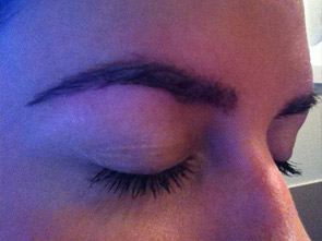 eyebrow and eyelashes - patient 115 - after 1